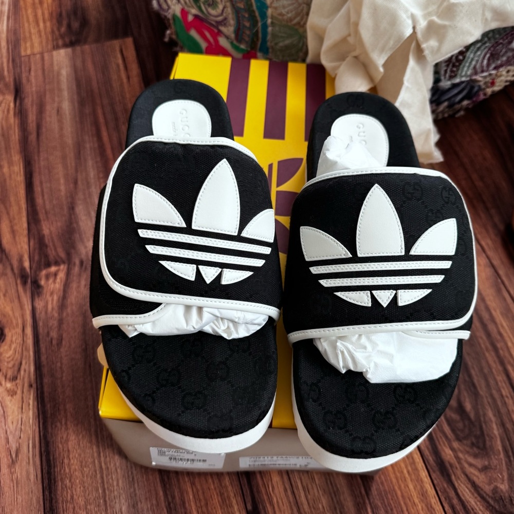Gucci x Adidas slides size 9 men